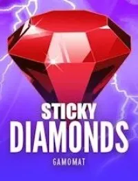 sticky diamonds slot logo
